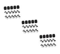 ifundom 54pcs Microphone Replacement Circle Clips Tie Clip Sponge Cover Set for Studio Accessories for Little Mic and Microphone Wire Organization
