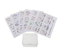 ifundom 57pcs Portable Guitar Chord Chart with Storage Box for Beginners Read Instructional Music Comprehensive Chord Guide for Acoustic Guitar Learning and Practice