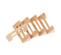 ifundom 5pcs Aged Bamboo Sanxian Instrument Bridges with Noise Reduction, Professional Grade Hollow Bamboo Construction Featuring Rustic Grain for Daily Practice Sessions or Professional