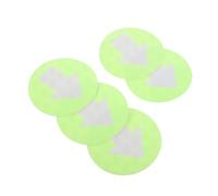 ifundom 5pcs Arrow Direction Signs Reflective Pvc Sturdy Markers Light Green for Stairway Pathways Outdoor Use Easy Identification