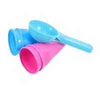 ifundom 5pcs Beach Ice Cream Cone Scoop Set Plastic Sand Play Tools for Outdoor Fun Boy Girl Sandpit Random Color Random Color