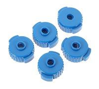 ifundom 5pcs Blue Plastic Cymbal Quick Release Nuts for Drum Kit Cymbals with Noise Avoidance and Rattle Prevention for Recording Drums and Performance