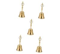 ifundom 5pcs Decorative Hand Bell for Meditation and Prayer Four Buddhist Bell for Home and Temple Use Inspires Tranquility and