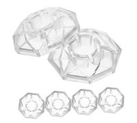 ifundom 5pcs Diamond-shaped Nail Hat for Guitar Footswitch Topper Plastic Guitar Foot Nail Protection Cap Replacement Footswitch Topper for Performance Accessories