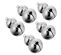 ifundom 5Pcs Gourd Shape Pet Bells with Clear Loud Sound Lightweight Collar Pendants for Dogs and Cats Christmas Tree Hanging Ornaments Copper Bells for Tracking and Decoration