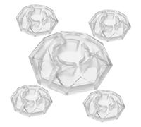 ifundom 5pcs Guitar Effects Pedal Footswitch Protection Cap Diamond-shaped Foot Nail Guitar Foot Nail Cap Plastic Pedal Accessories