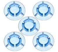 ifundom 5pcs Guitar Pedal Footswitch Caps Blue Mushroom Topper Protector for Effect Pedal Knobs Quick Setup Enhanced Tactile Feedback Nail Covers for Electric Guitar and Bass Players
