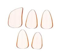 ifundom 5pcs Guzheng Nail Clips Orange Material Fingertips Plectrums Instrument Accessories