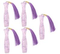 ifundom 5pcs Guzheng Nail Storage Board with Tassel Portable Pipa Nail Organizer Vintage Design for String Instrument Players Lightweight Easy to Carry for Beginners and Students