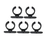 ifundom 5pcs Microphone Clamp Holder Set, Plastic Mic Storage Holders with Mounting Clips, Universal Microphone Support Accessories for Live Sound and Stage Use