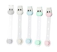 ifundom 5pcs Multi-Function Drawer Lock Safety Latch for Boys and Girls Cabinet Locks Bend Adjustment for Fridge and Cupboard Boy Girl Safety