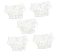 ifundom 5pcs Newborn Cloth Diapers Baby Diaper Pants Reusable Washable Cotton Leak-Resistant Nighttime Nappy Pants for Babies