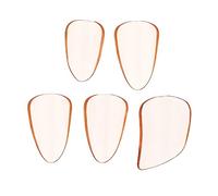 ifundom 5pcs Orange Pipa Finger Nail Protectors for Playing Guzheng and Lute, PC Material round Edge, Easy to Clean and Portable Musical Instrument Picks