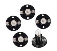 ifundom 5pcs Physics Lamp Bases with Bulbs Screw Type Light Holders for Circuit Experiment Equipment Quick Installation Teaching Aids Kit for School Electrical Projects
