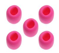 ifundom 5pcs Pink Sponge Microphone Covers Windshield Caps for Handheld Mics, Noise-reducing Mic Windscreens Suitable for Ktv Singing and Studio Use