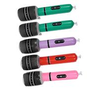 ifundom 5pcs Plastic Boys and Girls Party Props Inflatable Microphone Toys for Boys and Girls Birthday Party Games Random Color