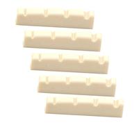 ifundom 5pcs Pre Slotted Guitar Nut Replacement String Electric Bass Nut for Guitar String Bridge Saddles