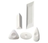 ifundom 5pcs Rubber Erasers Assortment for Artists and Students, Compact Pencil Erasers with Minimal Residue, Suitable for Life Drawing and Art Sketching, White Colour