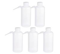 ifundom 5pcs Science Teaching Bottles Empty Filling Bottles Pe Plastic Heat-resistant Labor Saving 500ml for Hairdressing in Salon and Home Use