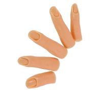 ifundom 5pcs Silicone Practice Fingers with Flexible Joints and Lifelike Appearance for Nails DIY Practice and Nail Art Training Tool for Professionals and Enthusiasts