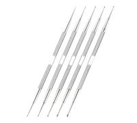 ifundom 5pcs Stainless Steel Nail Art Pens for Nail Painting and Diamond Decoration Comfortable Holding Experience with Delicate Elegant Design for Manicure