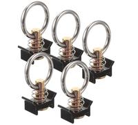 ifundom 5pcs Steel Single Ring L Track Fitting with O-Ring, Sturdy Rail Connector for Cold Chain and Freight Vehicles, Rust-Resistant and Deform-preventing Accessories