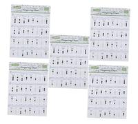 ifundom 5pcs Trumpet Chord Learning Guide Chart Reference for Beginners Practice Charts