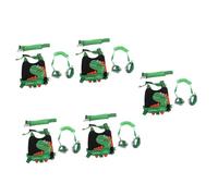 ifundom 5sets Boys and Girls Wrist Strap Leash Dinosaur Pattern Boy Girl Harness for Walking Safety Leash Reins for Toddlers