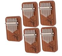 ifundom 5sets Portable Eight Keys Kalimba Thumb Piano Ergonomic Mini Musical Instrument Design for Beginners Music Compact Lightweight for Easy Storage
