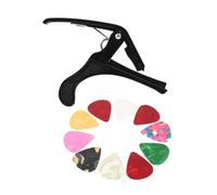 ifundom 5sets Professional Guitar Capo Clip Tuner for Electric Acoustic Guitars Design
