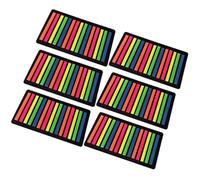 ifundom 6 Books of Assorted Colour Pet Reading Strips Lightweight Sticky Page Flags and People with Dyslexia, Helps Focus and Visual Tracking Skills for Household Reading