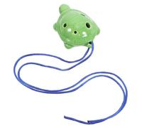 ifundom 6-hole Tenor Turtle Shape Ocarina Flute in Deep Green Necklace, Ceramic Wind Instrument for Beginners and Students, Portable Music Toy for Learning and Performance Random Color