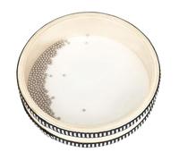 ifundom 6 Inch Wooden Hand Drum PVC Head Double-Sided Wave Drum Metal Beads Musical Instrument for Kids and Adults Portable Percussion Toy for Rhythm Learning Party Church KTV