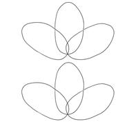 ifundom 6 Pcs Elastic Band for Travelers Notebook Replacement Accessories Black Nylon Cord with Metal Buckle Thick Strong Stretchy Woven Fabric Suitable for DIY Notebook Combination