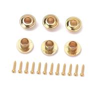 ifundom 6 Pcs Golden Semi-closed Guitar Tuning Pegs 3l3r Set Acoustic Electric Guitar Machine Heads Locking Tuning Keys Compatible for Bass Full Design for Stable