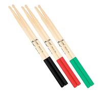 ifundom 6 Pcs Maple Drumsticks 5a Wooden Drumsticks Non-slip Grip for Drum Practice Bands Bars Concerts and Musicians of Levels Random Color