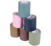 ifundom 6 Rolls Bulletin Board Border Trims Scalloped Edges for Classroom and Craft Projects, Assorted Colour Paper Borders to Decorate Walls and Embellish Handwork Random Color