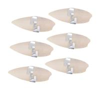 ifundom 6 Set Cuttlebone Bite with Metal Holder Natural Calcium Chew for Parrots Hamsters Small Pets Beak Trimming Molar Each Cage Attachment Included