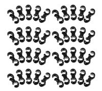 ifundom 60pcs Bicycle Cable Clips S Hook Clamp Kit for Mountain and Road Bikes, Black Brake and Gear Wire Fasteners, Cable Management for Cycling Maintenance