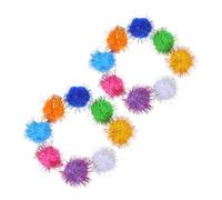 ifundom 60PCS Cat Collection Fuzzy Balls for Indoor Kittens Durable Enrichment Balls for and Entertainment