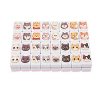 ifundom 64pcs Animal Matching Game: Memory Matching Mahjong Tiles Set - Party Board Game Accessories - Mahjong Lover Playing Set For Beginner 0.9"X0.6"X0.4"