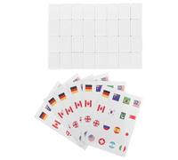 ifundom 65pcs Flag Pattern Mahjong Tiles with National Flags Design Simplified Rules for Family Gatherings Travel and Outdoor Fun Educational Patriotic Game for Adults