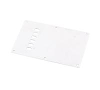 ifundom 6holes Guitar Back Cover White Single Guitar Rear Plate for Electric Pickguard Cavity Tremolo Cover Accessory
