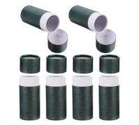 ifundom 6Pcs 30Ml Dark Green Paper Tube Packaging Cylindrical Essential Oil Bottle Containers Refillable Cardboard Storage Boxes for Cosmetic and Incense Wrapping