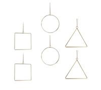 ifundom 6pcs Artificial Hanging Flower Garland with Iron Art Copper Frame, Golden Simulation Flowers for Patio and Shop Window Decoration, Sturdy and Lasting Use Home Décor Ornament