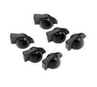 ifundom 6pcs Black Chicken Head Button Pedal Knob Guitar Effect Pedal Knob Guitar Amplfier Control for Electric Performance Accessories