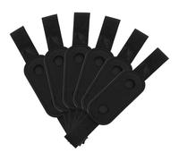 ifundom 6pcs Black Leather Pen Holder with Elastic Band Pen Protective Pouch for Planners and Journals, Sturdy Pu Material Not Easy be Torn or Worn, for Graduation Week or Back