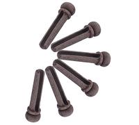 ifundom 6pcs Brown Rosewood Guitar Bridge Pins Set Acoustic Folk Guitar End Pins Replacement