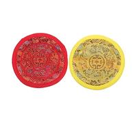 ifundom 6pcs Buddhist Bowl Pads Singing Bowl Cushions for Sound Seat Cushions for Floor Adults Buddhist Sound Mats