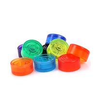 ifundom 6pcs Colorful Anti-slip Guitar Effect Pedal Caps Durable Footswitch Toppers for Enhanced Grip and Protection Accessories Yellow Red Purple Orange Dark Blue Light Blue